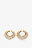 Spiral Hoops small gold earrings