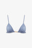 Chloe logo blue bikini top