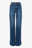 Straight blue denim jeans
