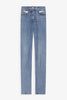 Back details denim pants