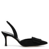 Maysli 70 black suede slingbacks