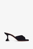 Lupita 70 black suede slippers