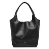 Cut out soft black tote bag