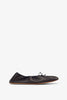 Round black ballet flats