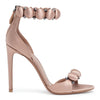 Dark blush 110 satin bomb sandals