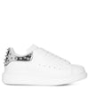 White and studded mirror classic sneakers