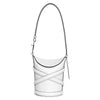 The Curve small leather bucket bag