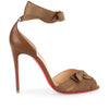 Christeriva 100 tan grosgrain sandal