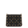 Triloubi small black logo studded bag