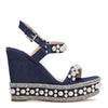 Rondaclou 120 Blue Denim Wedge Sandals