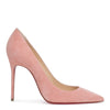 Decollete 100 dusty pink suede pumps