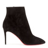 Eloise 85 black suede bootie