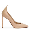 Beige 105 leather pumps