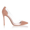 Plexi 105 dark nude suede pump