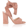 Nika 100 praline suede sandal