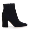 Shelly 85 navy velvet ankle boot