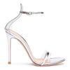 Portofino 105 pvc-trimmed silver sandals