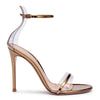 Portofino 105 pvc-trimmed bronze sandals