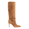 Light brown suede boots