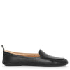 Black leather loafers