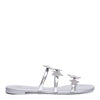 Hamony Star silver leather flat sandals