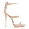 Harmony blush suede sandals