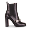 Black leather Chelsea boot
