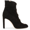 Loretta 100 black suede ankle boot