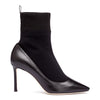 Brandon 85 black leather logo boots
