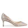 Romy 60 ballet pink glitter pumps