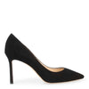 Romy 85 black suede pumps
