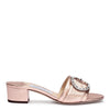 Granger 35 metallic rose gold leather sandals