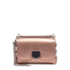 Lockett Mini metallic rose gold leather bag