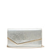 Emmie Metallic Leather Clutch