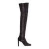 Marie 100 black suede over the knee boots