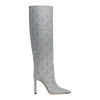 Mavis 100 silver glitter boots