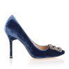 Hangisi 105 blue velvet pump