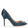 Hangisi 105 teal satin pump