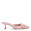Maysale 50 peonia pink suede mules