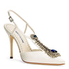 Jamala 105 Ivory Satin Pumps