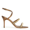 Lidia 90 bronze nappa sandals