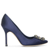 Hangisi 105 navy satin pumps