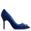 Hangisi 105 velvet blue pumps