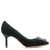 Hangisi 70 velvet emerald pumps
