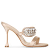 Skysan 105 nude satin sandals