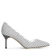 BB 70 linnen polka dot pumps