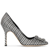 Hangisi 105 silver jacquard pumps