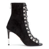Black suede boots