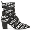 Jilly stripe logo ankle boots