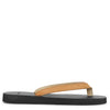 Nubuck tan leather sandals